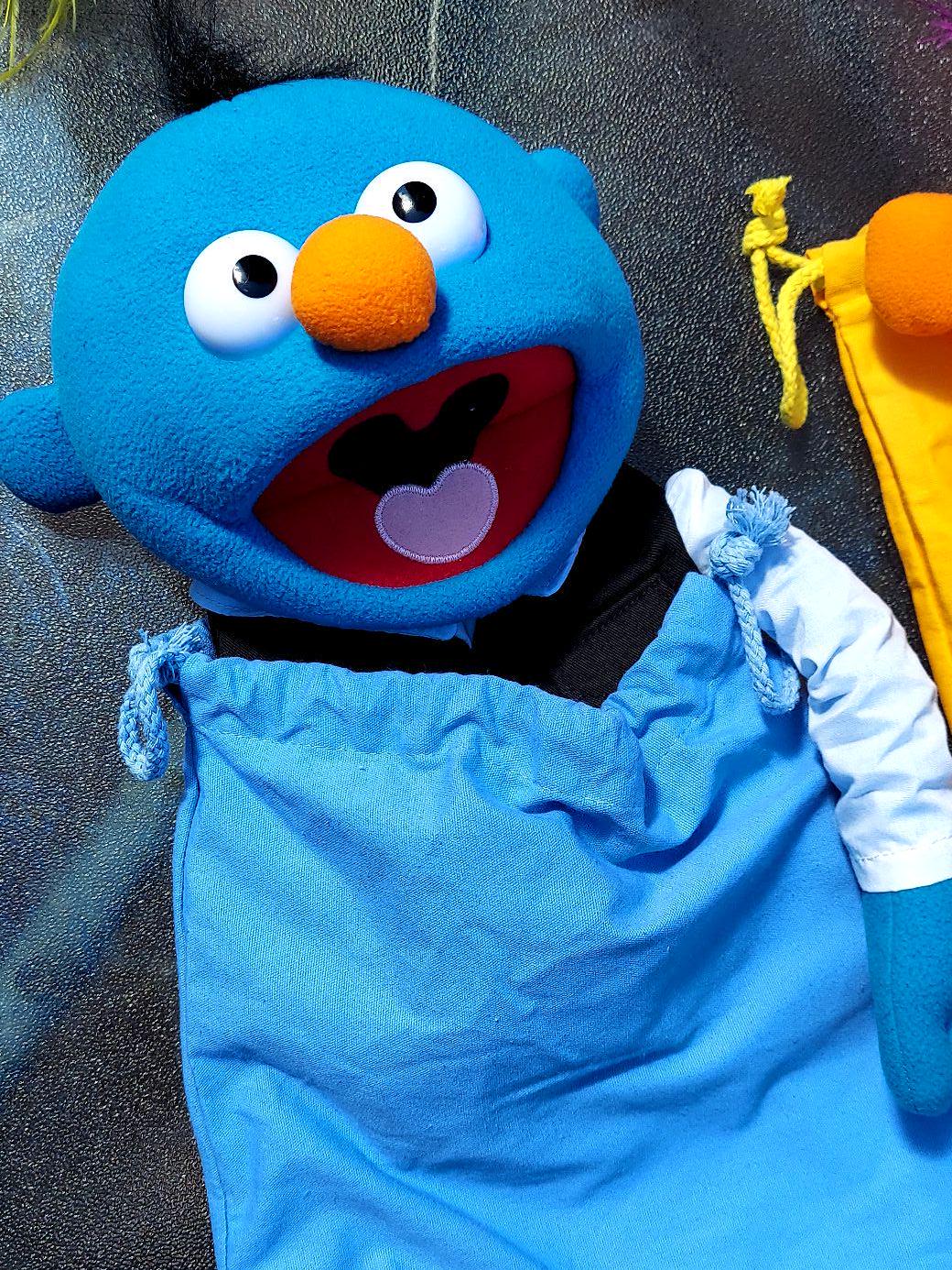 35cm Hand Puppet – Sam, Blue Pubbet Sidekick for Kids & Adults - Etsy