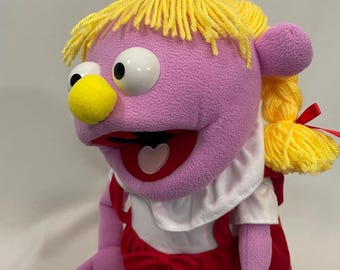 35cm Hand Puppet – Ellie May, Purple Pubbet Sidekick for Kids & Adults