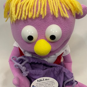 Ellie May - 35 cm Mädchen Handpuppe | Pubbet Sidekick mit Gratis Tasche & Puppenspielkurs