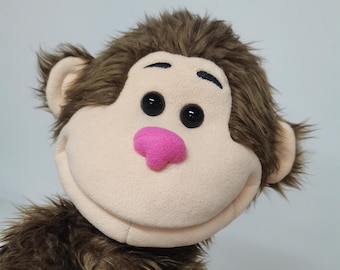 24" Full-Body Monkey Hand Puppet – Collector Puppet with Carry Bag