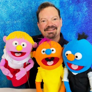 パベット サイドキック バンドル – プレミアム 35 cm ハンドパペット 3 体 | ジャスパー、サム、エリーメイ、キャリーバッグとパペット講座付き 10% 割引