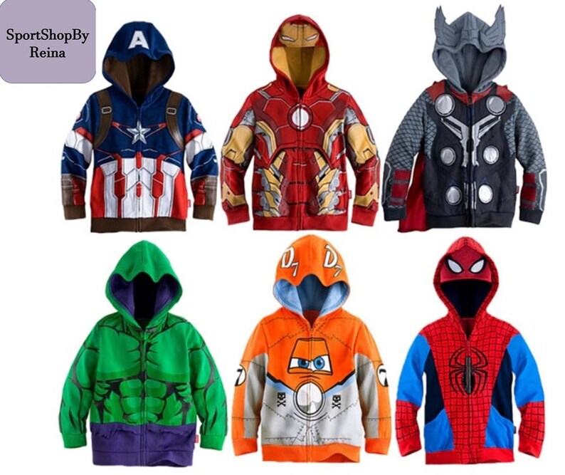 kids superhero hoodies