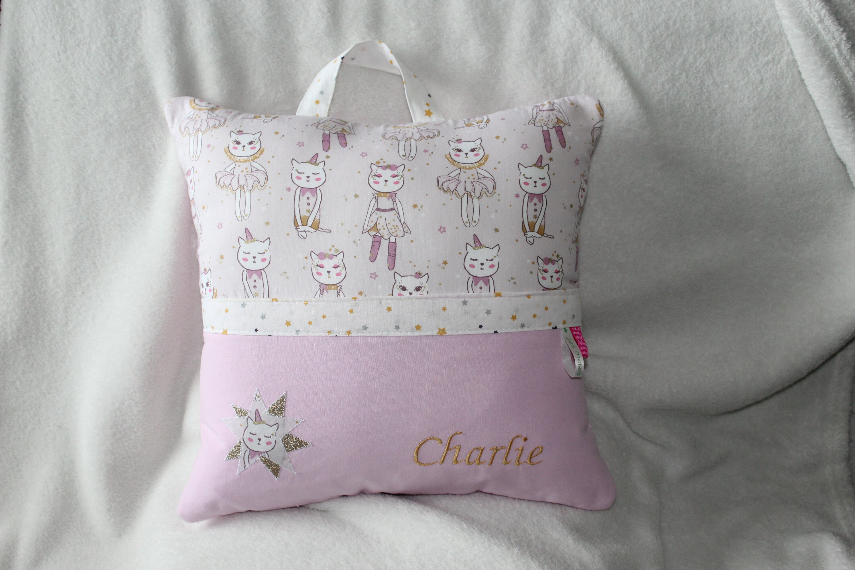 Coussin Range Doudou Chat Danseuse