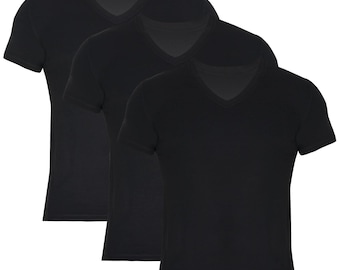 Men's Bamboo V-Neck Undershirt (3 Pack)