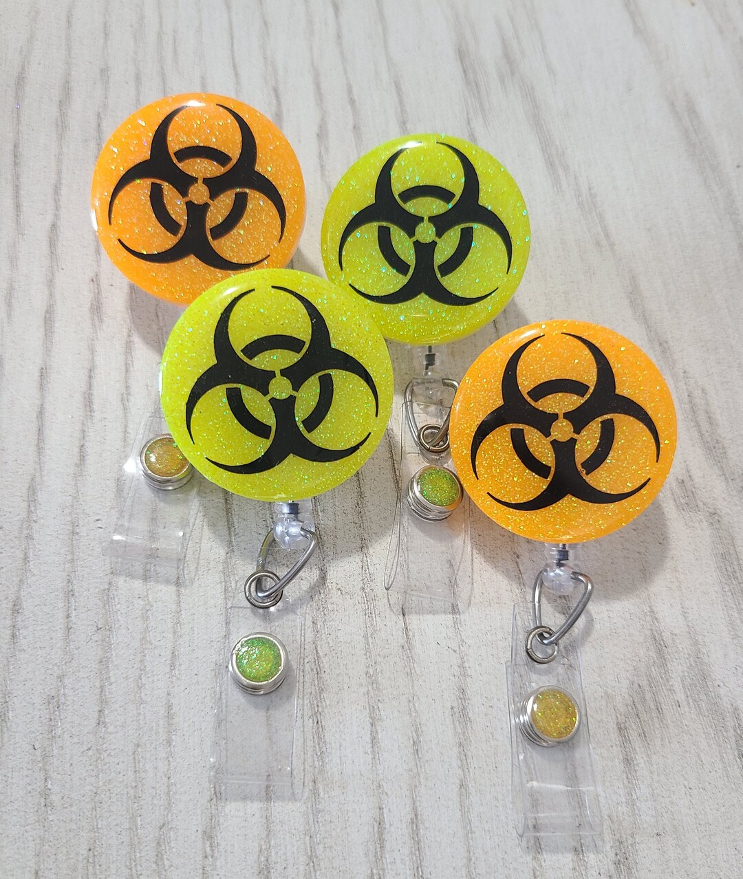 Biohazard Badge Reel,lab Tech, Laboratory Badge Reel, Radiology Badge