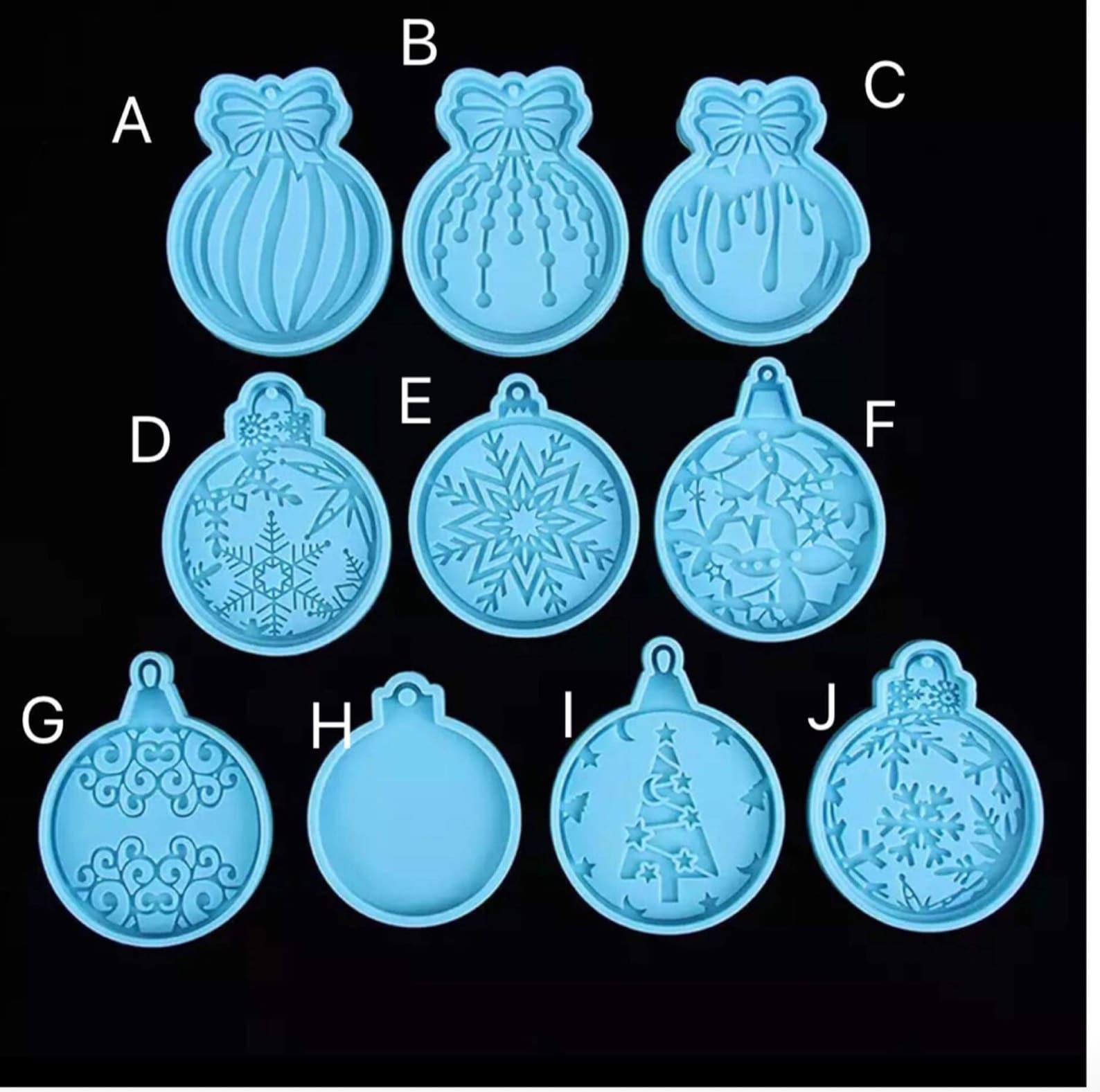 Christmas bauble mould ideal resin wax food grade. Etsy