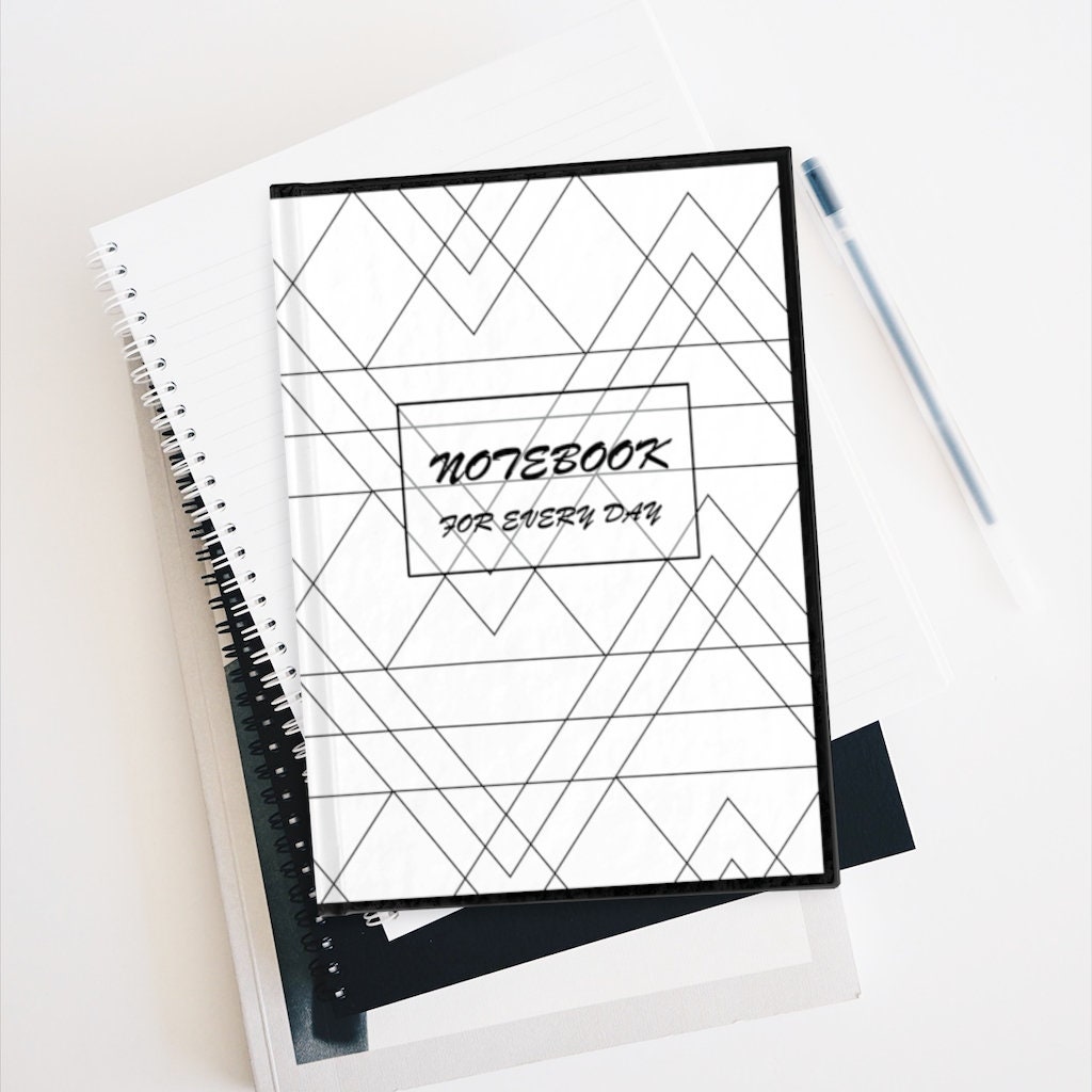 Journal Blank Notebook with blank pages Geometric Etsy