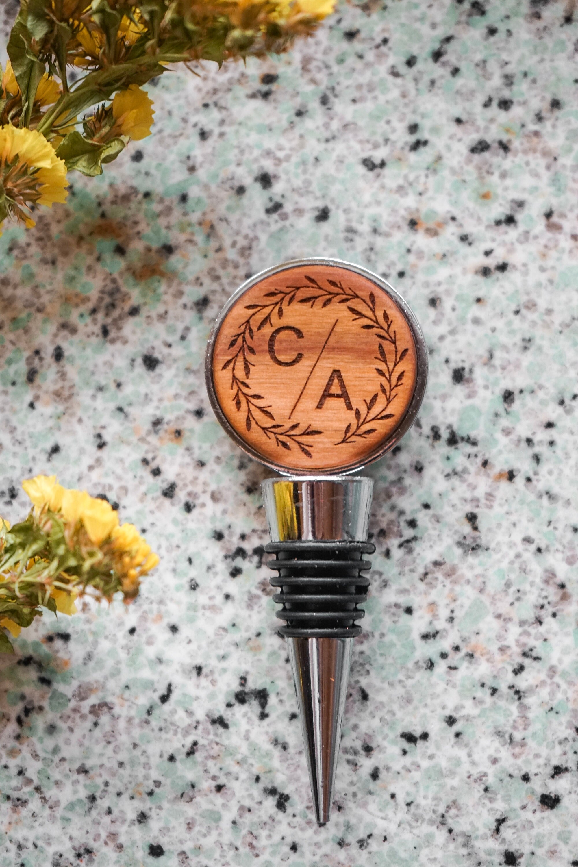 Wine Bottle Stopper Custom Engraved Bottle Stopper Etsy