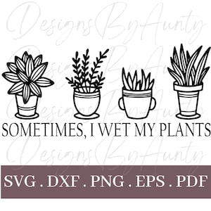A veces mojo mis plantas