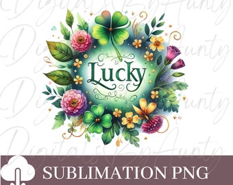St. Patrick's Day Lucky Digital Sublimation Design