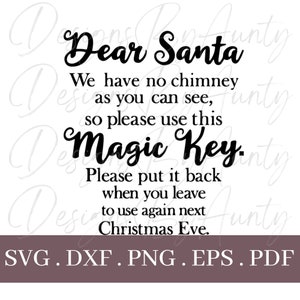 Caro Babbo Natale/chiave magica SVG