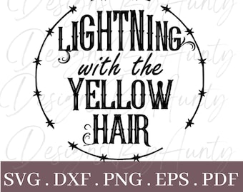 Lightning with the Yellow Hair SVG