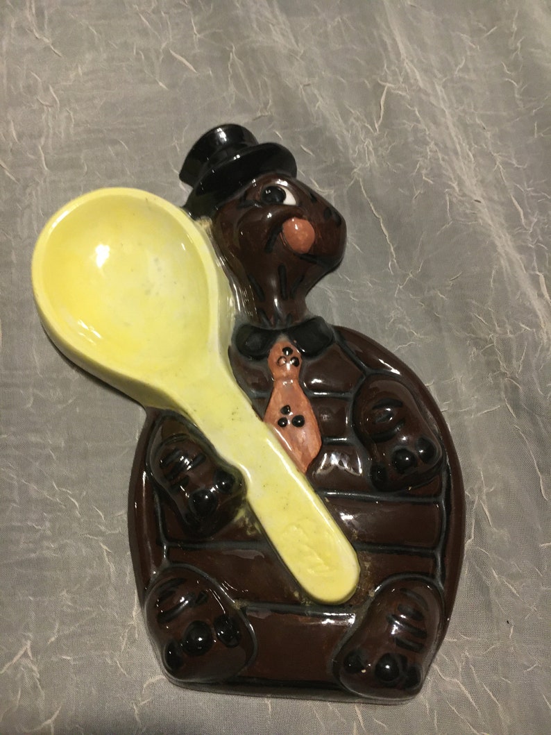 Vintage Turtle Spoon Restkitschy Kitchen Decor Etsy