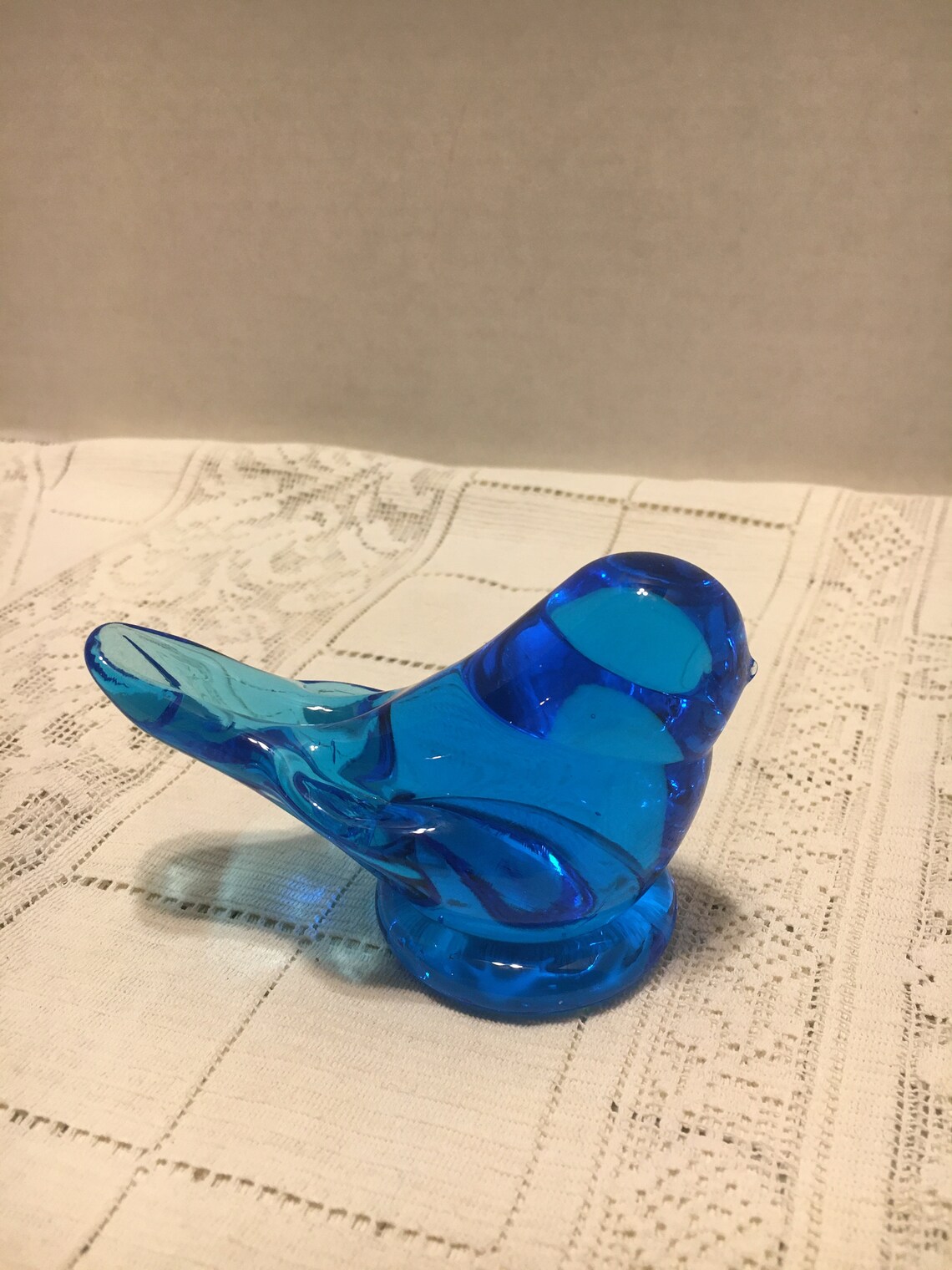 blue glass birds by leo ward