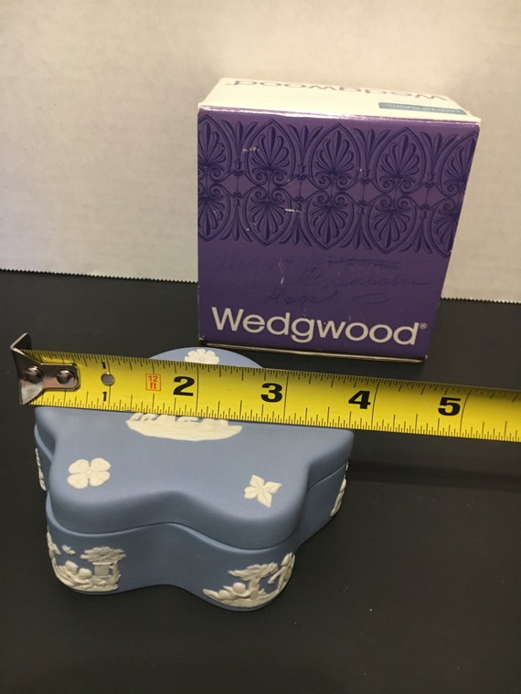 Vintage Wedgwood Jasperware Light Blue Trinket Box,Ho… Gem
