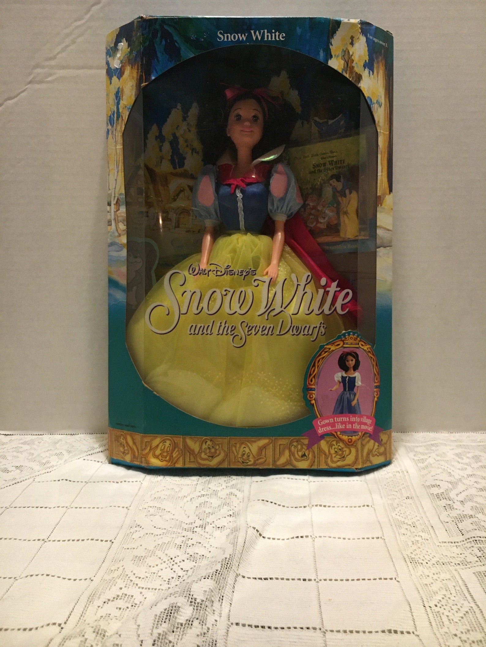 Vintage Snow White 1992 Mattel Doll in Box Disney Princess Etsy