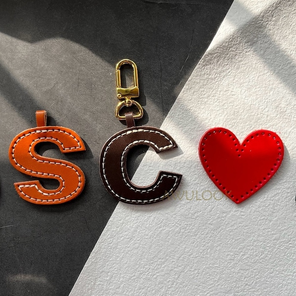 Leather Bag Charm Etsy