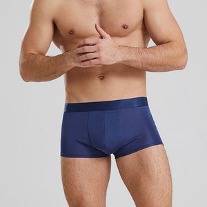 100% Mulberry Silk Knit Boxer for Men, 4 Colors 