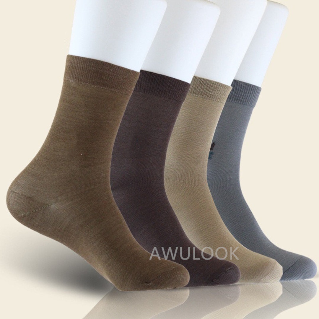 Men's Silk Socks, 8 Colors, Men Leisure Silk Socks Etsy
