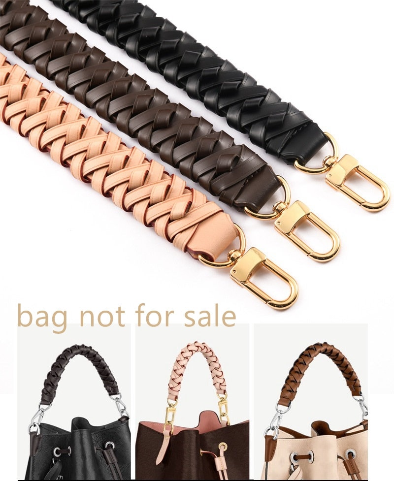 Genuine Leather Braided Handle for LV Beaubourg Hobo Top Handle Neonoe  Strap Pouch Pochette Bag Purse Short Handle