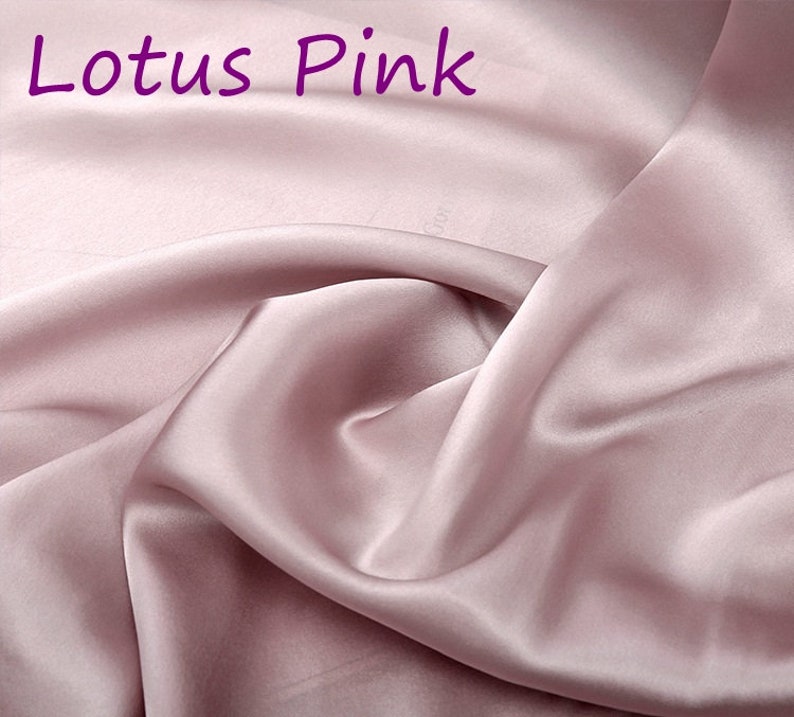 19momme 100 6A Grade Mulberry Silk Fabric Sakurapink Solid Etsy