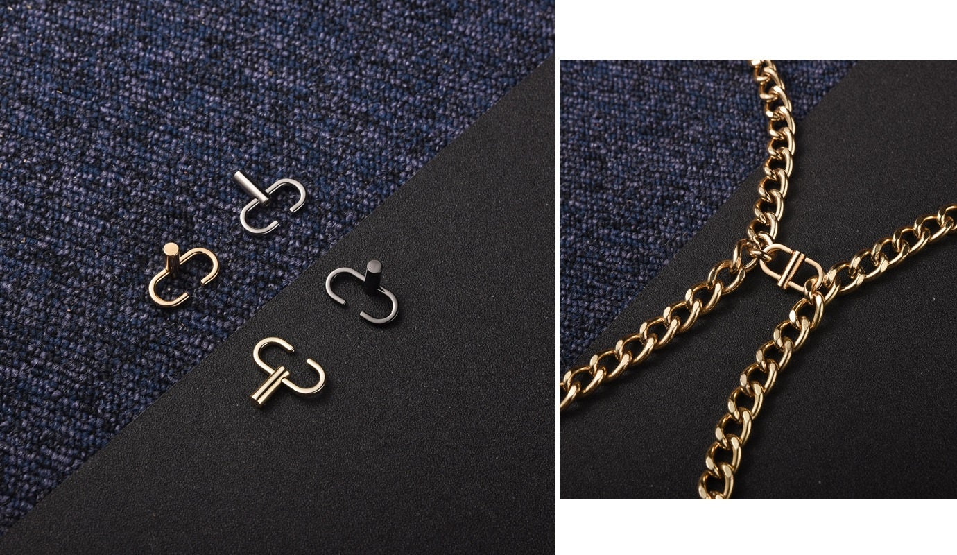 beyondy 10pcs Chain Bag Adjustment Buckle, Chain Shortener For Thin  Necklace, Chain Strap