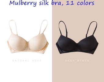 Silk Women Lingerie Bra, T-shit bra, Yoga/Pilates/Exersize bra, Sleeping bra