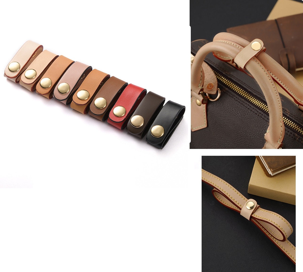 Leather Bag Straps DIY Bag Accessories Parts Replacement Shoulder Belts Handbag  Strap Long Bands with Pads Handle Metal Buckle - AliExpress