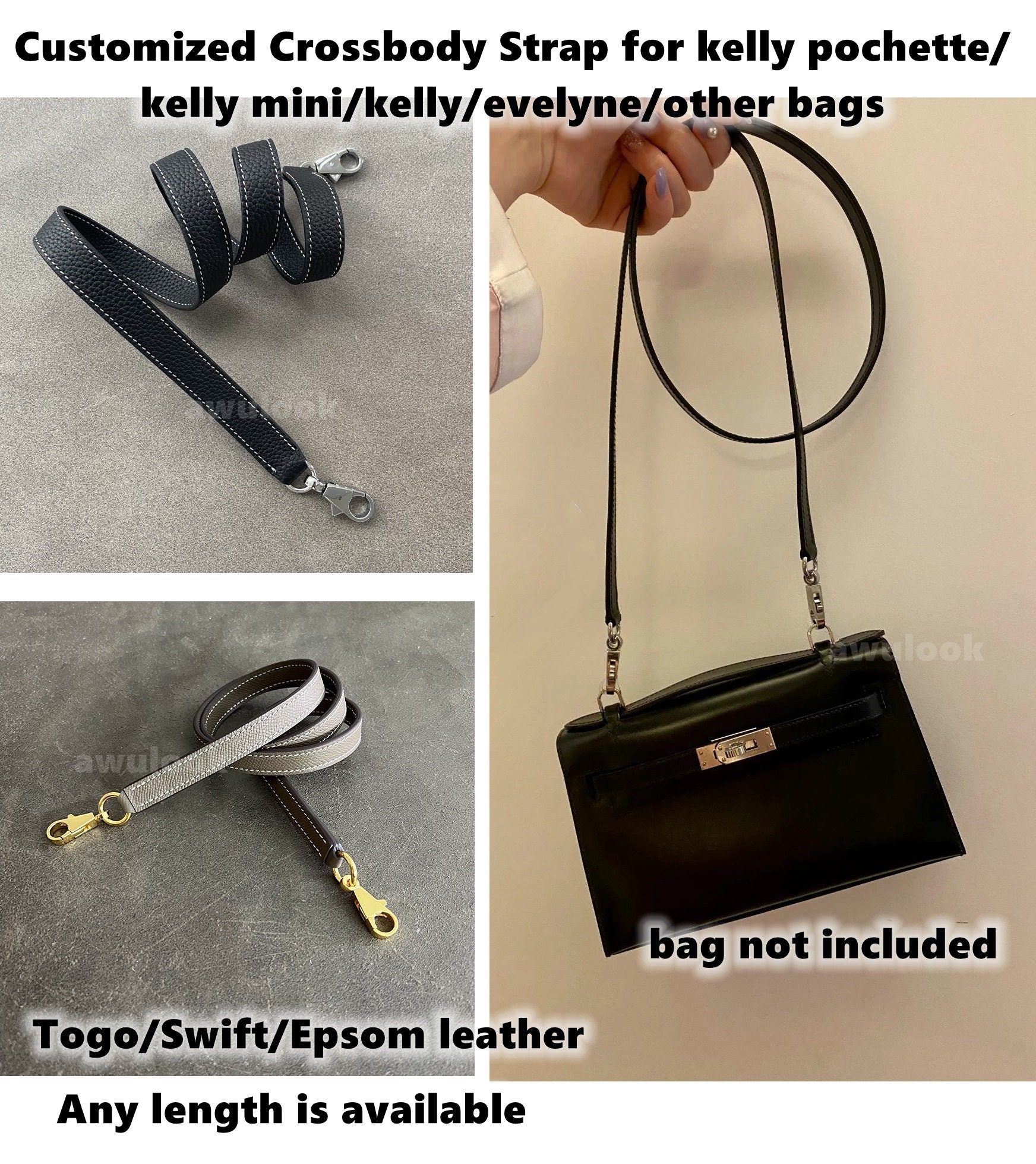 Evelyne Bag DIY Bag Making Kit | Mini Leather Crossbody Bag Gray