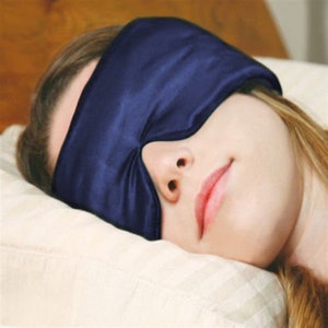 New Design Silk Eye Mask, Fully Adjustable Strap Fits All Size/ Eye Mask for Insonnia, Migraine Headaches and Dry-Eye, Blindfold