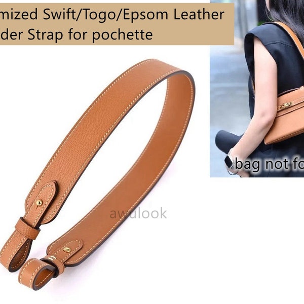 Togo/Swift/Epsom Leder Schultergurt/Crossbody Straps für kelly Pochette/andere Taschen