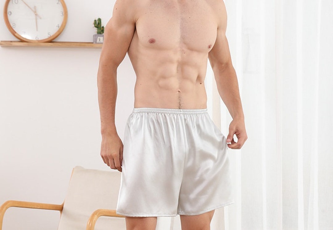 19.5momme Men Silk Boxer Shorts 6A Grade Mulberry Silk Etsy UK