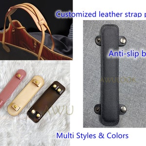 1 Pc Vachetta Leather Patina Color Honey Shoulder Pad Handle 