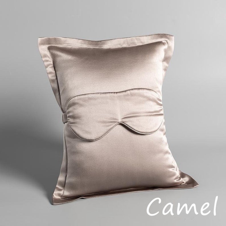 Mulberry Silk Travel Setsilk Throw Pillow and Eye Mask Etsy