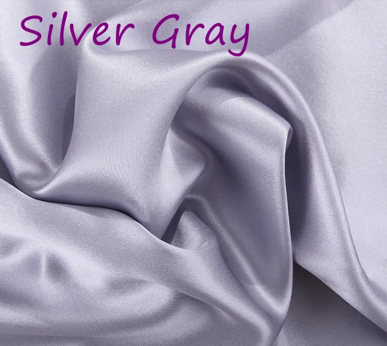 19Momme 6A Grade Mulberry Silk Fabric WineRed Solid Colors Etsy