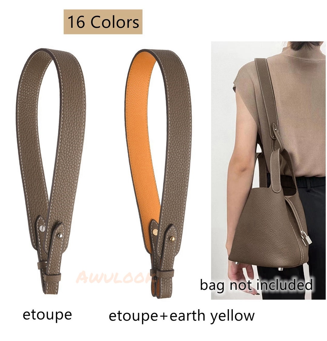 2 Pcs 0.6 inch Sew On Wide PU Leather Purses Straps Adjustable Handbags  Shoulder Bag Strap Replacement Handles Purse, Brown