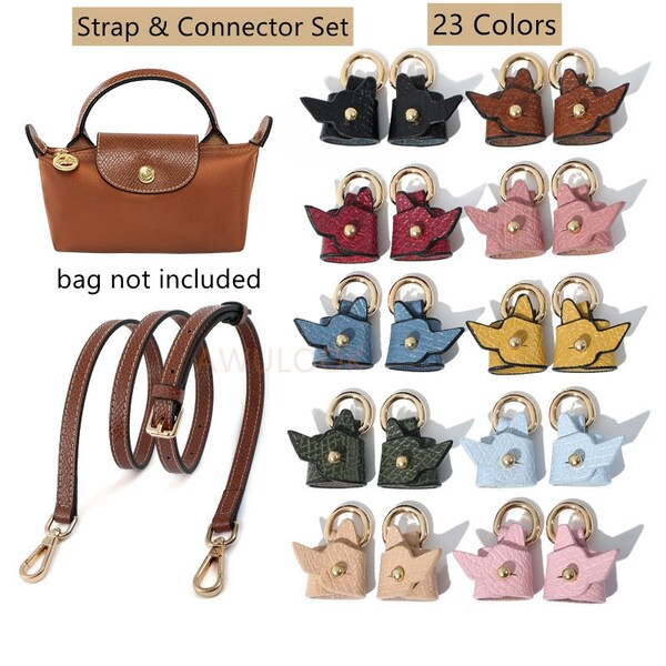Jiesinlov Lederen tas riemen conversie kit voor Longchamp Le Pliage Mini Pouch, portemonnee riem crossbody verstelbare vervanging, Nieuw-terra, W0.47in Jiesinlov Lederen tas riemen conversie kit voor Longchamp Le Pliage Mini Pouch, portemonnee riem crossbody verstelbare vervanging, Nieuw-terra, W0.47in