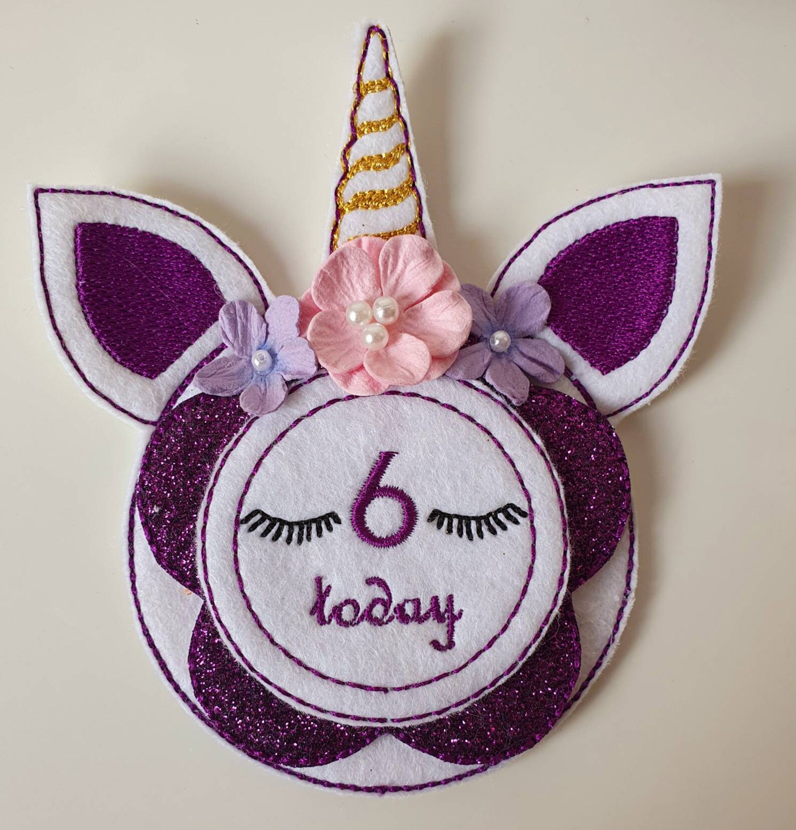 Birthday badge unicorn badge unicorn kids birthday badge Etsy