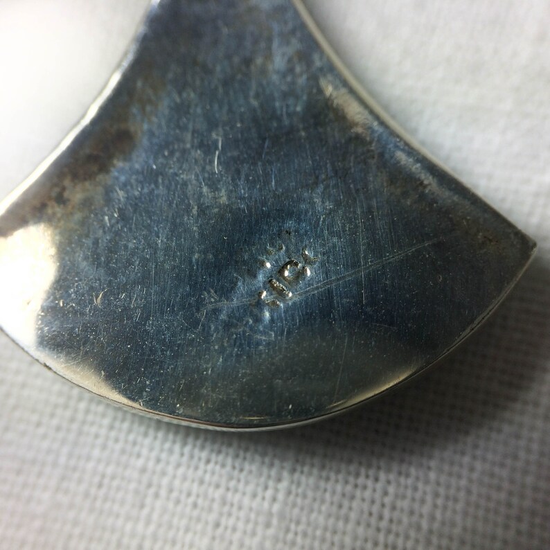 Mexican Abalone and Sterling Silver Fanshaped Earrings Etsy