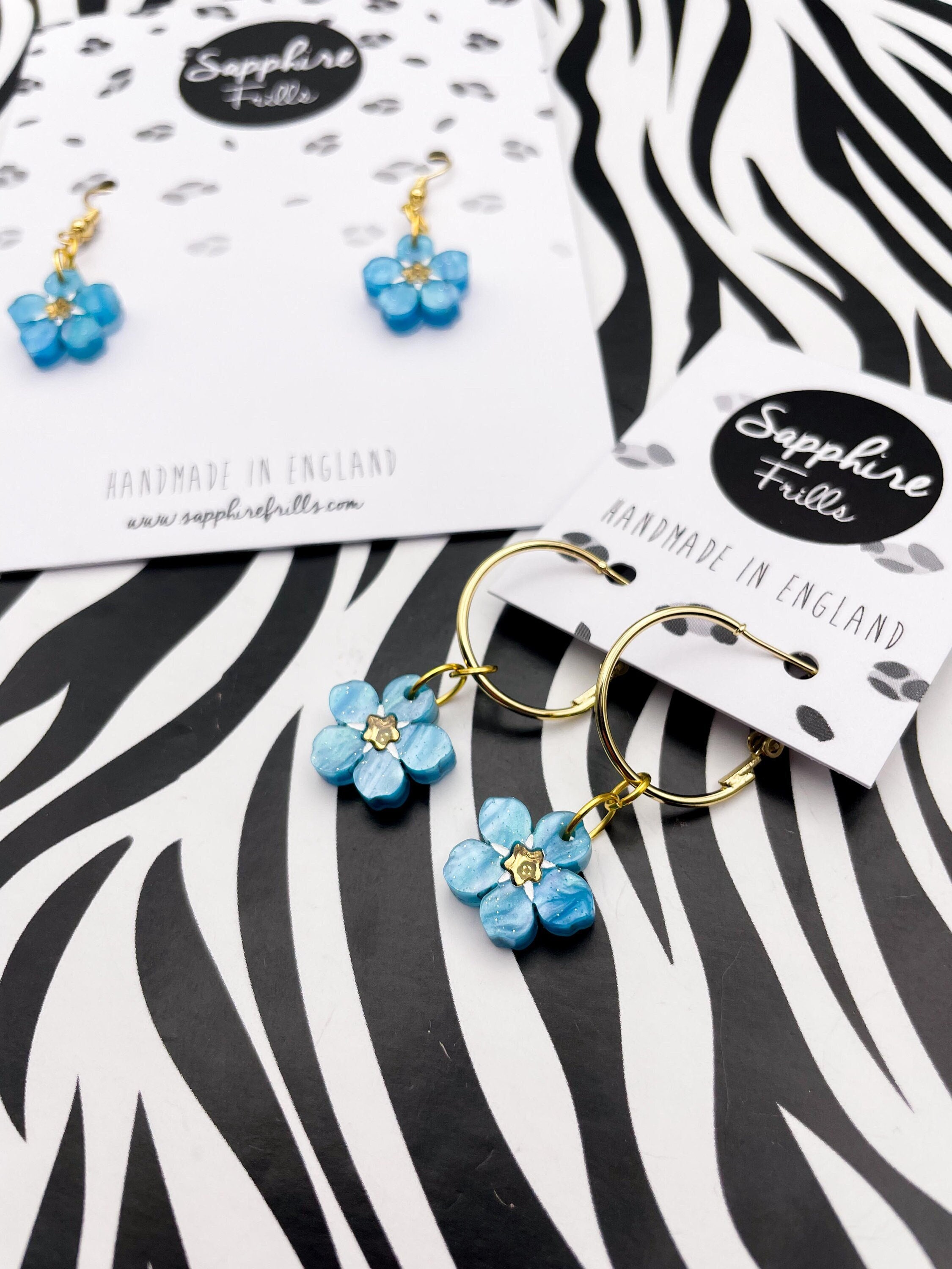 Sapphire on sale frills earrings