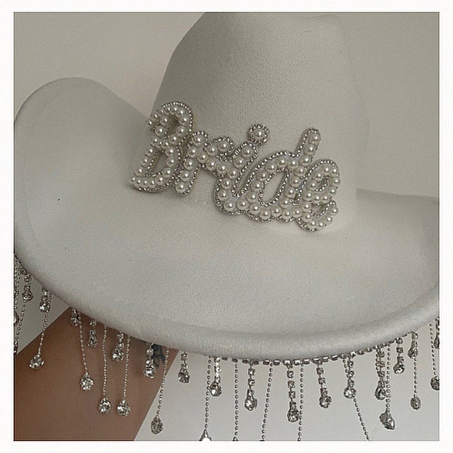 Cowgirl Wedding Hat - Etsy