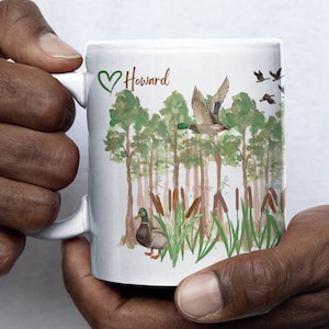 Benutzerdefinierte Entenjäger-Becher, Benutzerdefinierte Entenbecher, Geschenk für Jäger, Geschenk für Ihn, Vatertagsgeschenk, Becher für Vatertag, Benutzerdefinierte Jägergeschenk