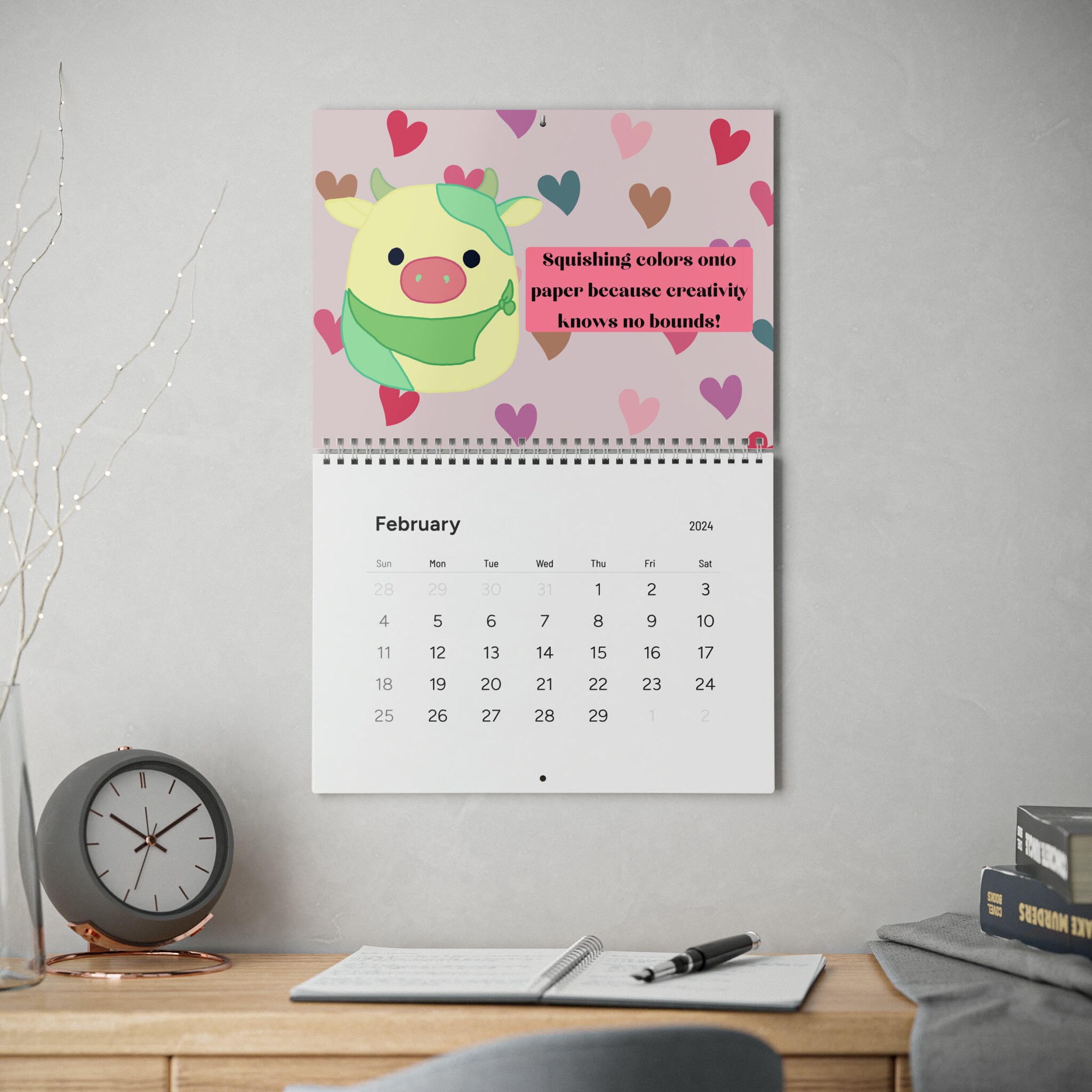 Adult squishmallow hearth calendar squish squad calendar cute