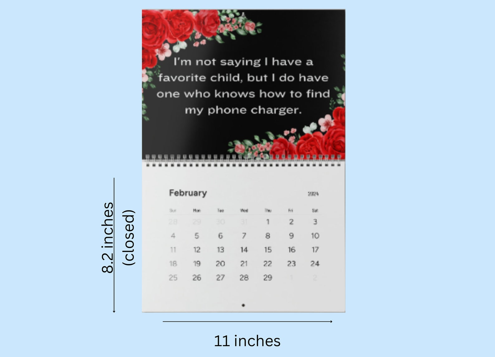 2024 Wall Calendar, Mom Calendar 2024, Funny Calendar 2024, Hanging