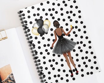 African American Women Spiral Notebook, Black Girl Journal, Black Girl Magic, Gift for a Black Woman, Self Love Gifts for Her, Journaling