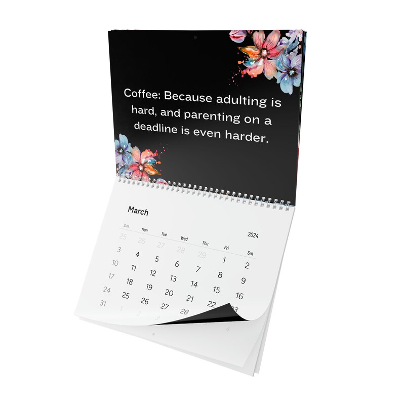 2024 Wall Calendar, Mom Calendar 2024, Funny Calendar 2024, Hanging