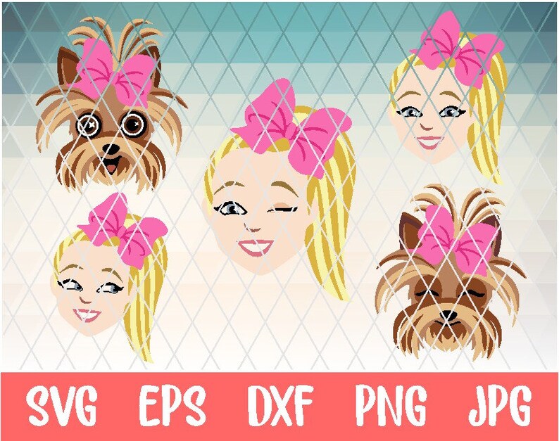 Download Free Jojo Siwa Inspired Side Ponytail With Bow Svg Png And Dxf Etsy SVG Cut Files