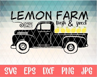 Lemon Farm Sign Design svg. Rustique Lemonade Design svg. Farmhouse Lemonade Sign Design Télécharger. Svg frais de limonade pressée.