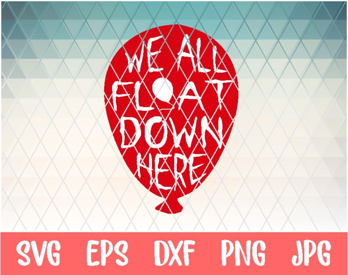 Pennywise With Balloon Svg Cutting File Eps Dxf Pdf Png - Etsy