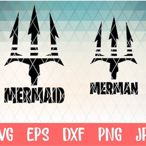 Mermaid triton SVG Triton King svg cut cuttable cutting files Cricut Silhouette /Instant Download vector